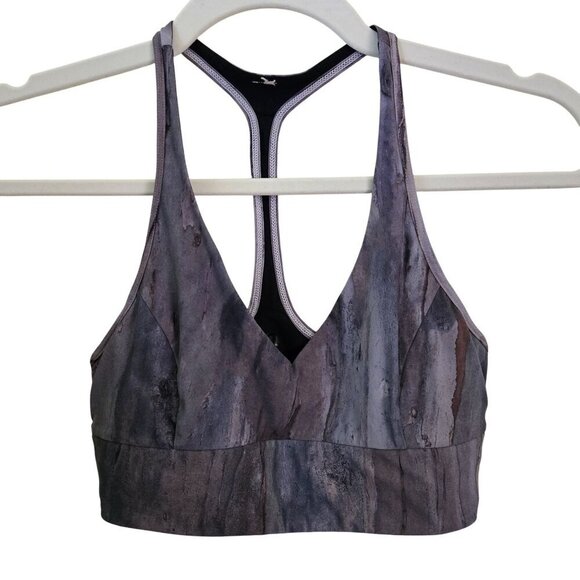 Lululemon Retreat Bra Mini Hazy Horizon Storm Bark Berry/Black Reversible Size 8 - Picture 2 of 9